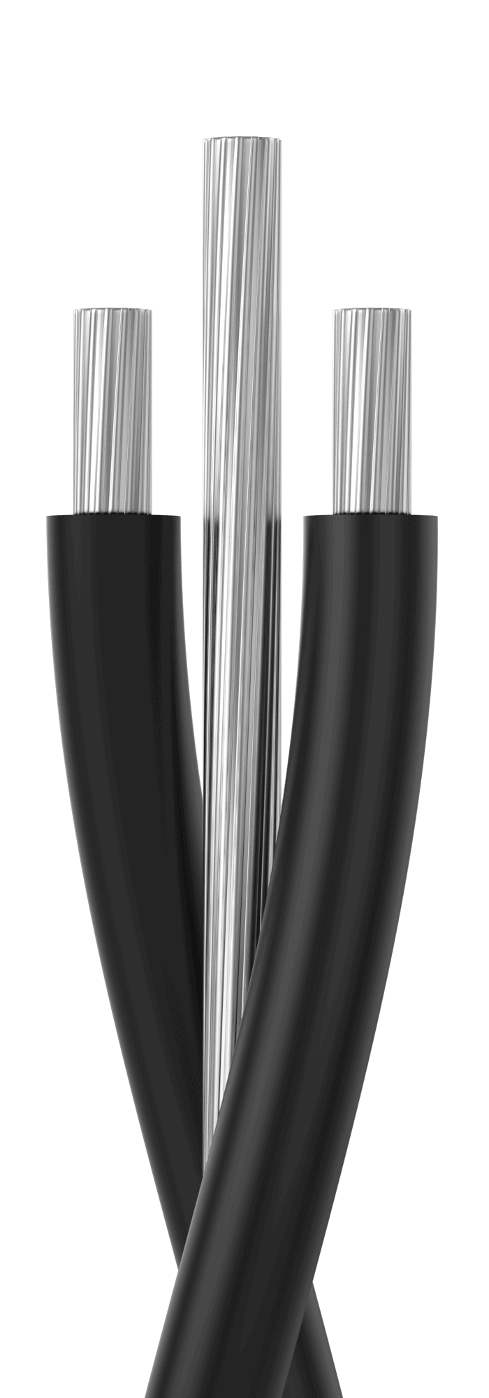Service Drop Triplex, ACSR Messenger, 1350 Aluminum Conductors, 90°C Dry or Wet, Rated 600 V